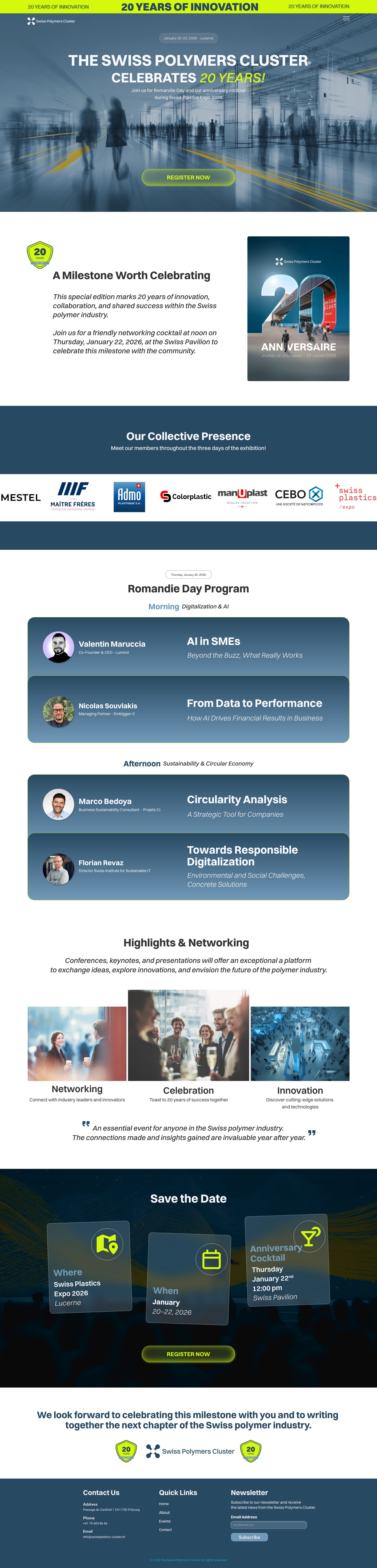 Swiss Polymer — Web Design